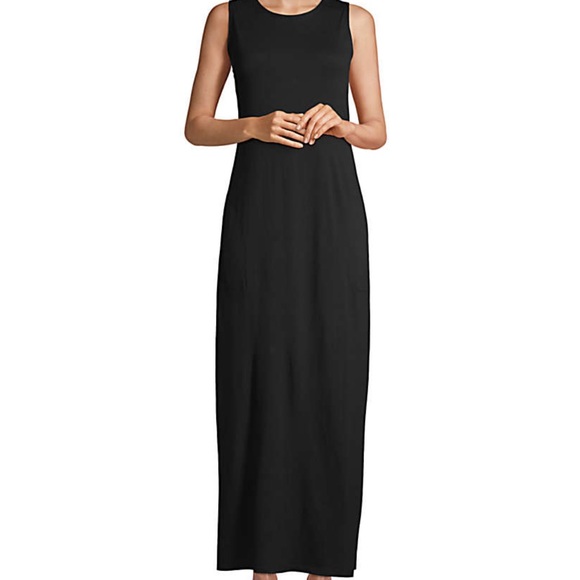 Women's Long Sleeveless Swim Cover-up Maxi Dress - Picture 2 of 3